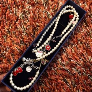 Swarovski Hello Kitty Pearl Long Necklace
